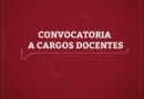 Inscripción para cubrir cargos de docentes