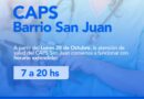 📢 ¡El CAPS del Barrio San Juan extiende su horario de atención!