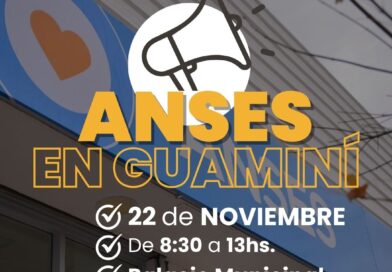 🗓 Este VIERNES 22 de noviembre: la ANSES atiende en Guaminí