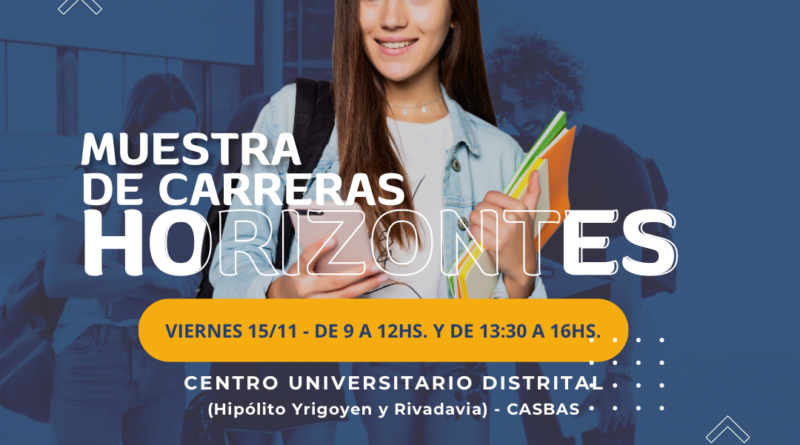 🎓 ¡Participá de la muestra de carreras y oficios “Horizontes” 2024 – 2025! 🎓