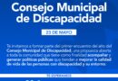 Este viernes 23 de mayo, a las 9:00 hs en el Honorable Concejo Deliberante, se realizará el primer encuentro del año del Consejo Municipal de Discapacidad.