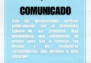 Comunicado Fuerza Patria