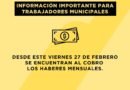 🟡 Información importante para trabajadores municipales.