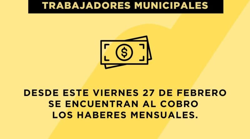 🟡 Información importante para trabajadores municipales.