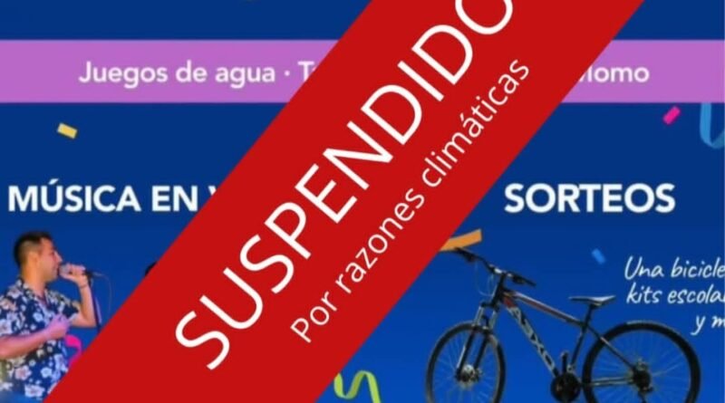 Por condiciones climáticas desfavorables, se suspende el carnaval del barrio San Juan.