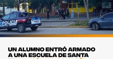 Un alumno entró armado a una escuela de Santa Fe y mató a un compañero