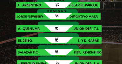 Fútbol de La Liga: Próxima Fecha Torneo Apertura BOCHA LEIVA 3.ª Fecha