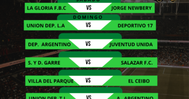 Fútbol de La Liga: Próxima Fecha Torneo Apertura BOCHA LEIVA 2.ª Fecha