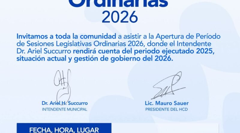 Legislativas Ordinarias 2026