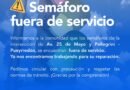 🚦 Semáforo fuera de servicio