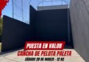 Pintura y estreno: la cancha de pelota paleta