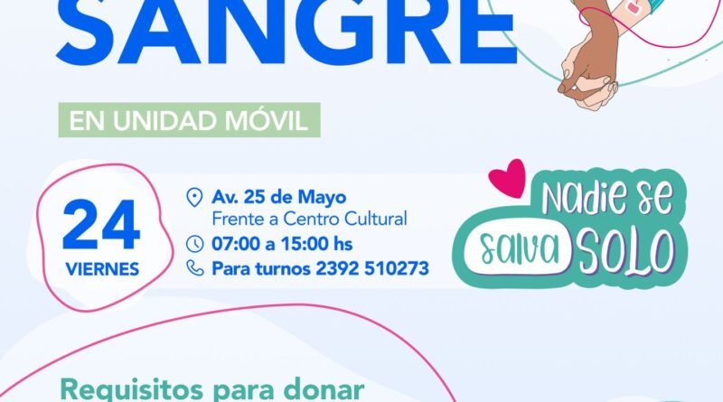 🩸 Colecta de sangre en Salliqueló