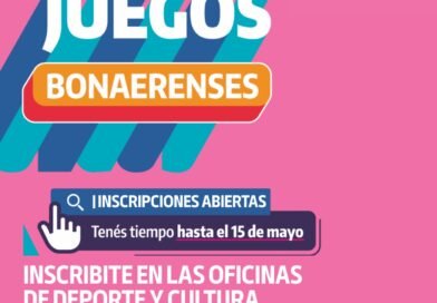 🔵🟣 Participá de una nueva edición de los Juegos Bonaerenses y representá a Tres Lomas. 📋 Inscripciones abiertas.