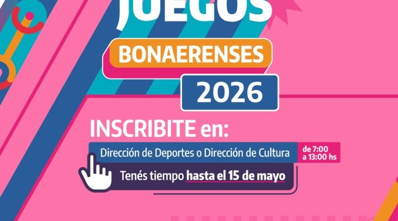 🏅 ¡Sumate a los Juegos Bonaerenses 2026!