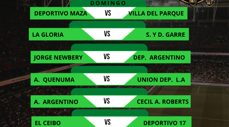 Fútbol de La Liga: Próxima Fecha Torneo Apertura BOCHA LEIVA 7.ª Fecha