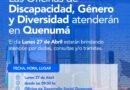 Las Oficinas de Discapacidad, Género y Diversidad estarán brindando atención en Quenumá