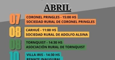 Ganadera Salliquelo: 📅 ¡Agenda de Remates – Abril 2026! 📅