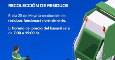 🚛♻️ FERIADO LUNES 25 DE MAYO: RECOLECCIÓN DE RESIDUOS Y PREDIO DEL BASURAL
