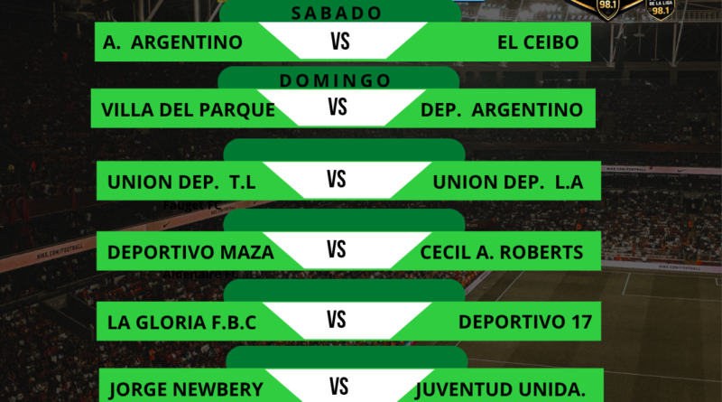 Fútbol de La Liga: Próxima Fecha Torneo Apertura BOCHA LEIVA 11.ª Fecha