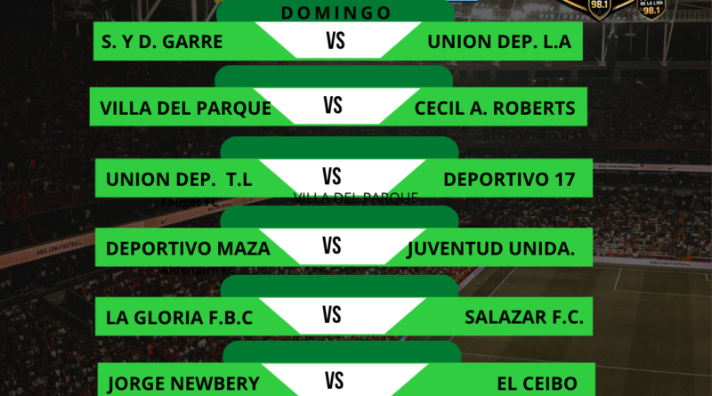 Fútbol de La Liga: Próxima Fecha Torneo Apertura BOCHA LEIVA 13.ª Fecha