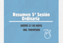 RESUMEN 5TA. SESION ORDINARIA 2026