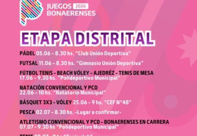 🙌 Comienza la etapa distrital de los Juegos Bonaerenses 2026. 🗓️ Agenda las fechas.