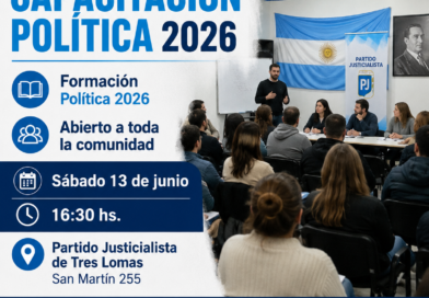 PARTE DE PRENSA P.J. – Primer Encuentro de Capacitación Política 2026 en Tres Lomas