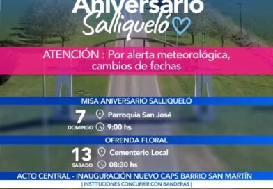 📢 ATENCIÓN: CAMBIOS DE FECHAS POR ALERTA METEOROLÓGICA
