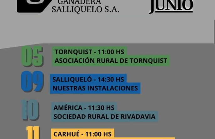 📅 ¡Agenda de Remates – Junio 2026! 📅
