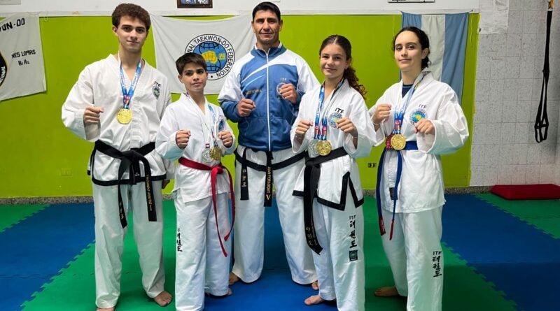 Facundo Amutio, ganador del torneo de taekwondo… Felicitaciones al joven treslomense.