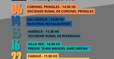 Ganadera Salliquelo: 📅 Agenda de Remates – Julio 2026 📅