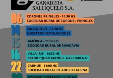 Ganadera Salliquelo: 📅 Agenda de Remates – Julio 2026 📅