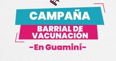 💉 Campaña Barrial de Vacunación en Guaminí