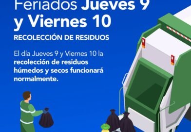 🚛 RECOLECCIÓN DE RESIDUOS DURANTE LOS FERIADOS 9 Y 10 DE JULIO