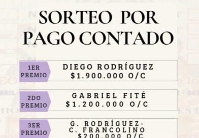 Bomberos Voluntarios Tres Lomas: RIFA ANUAL SORTEO POR PAGO CONTADO