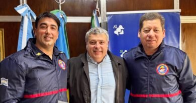 ▫️ EL INTENDENTE RECIBIÓ AL BOMBERO DARIAN DE VALERIO TRAS SU PARTICIPACIÓN EN UNA MISIÓN INTERNACIONAL