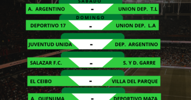 Fútbol de La Liga: Próxima 2° fecha: Torneo Clausura Matias Carini.