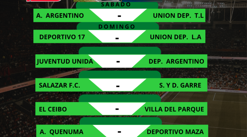 Fútbol de La Liga: Próxima 3° fecha: Torneo Clausura Matias Carini.