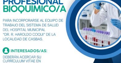 🧪 Búsqueda laboral | Bioquímico/a para Casbas
