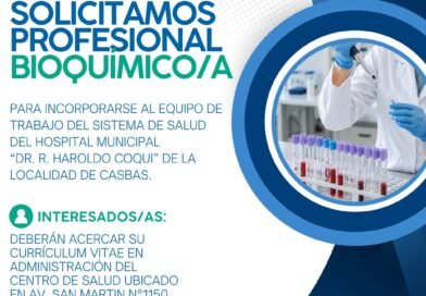 🧪 Búsqueda laboral | Bioquímico/a para Casbas