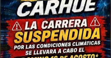 A.C.A.S *YA TIENE FECHA LA CARRERA SUSPENDIDA EL PASADO DOMINGO EN CARHUE*