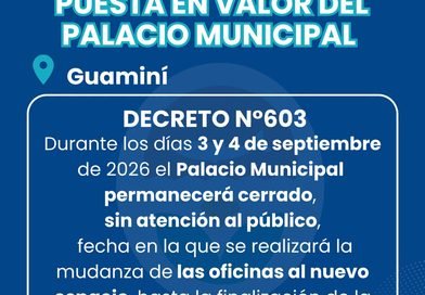 Municipalidad de Guamini: Puesta en valor del palacio municipal.