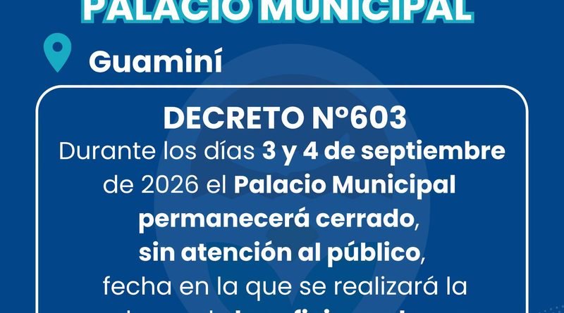 Municipalidad de Guamini: Puesta en valor del palacio municipal.
