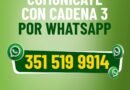 ¡Más cerca que nunca! Cadena 3 lanzó su propio WhatsApp para conectarse con la audiencia