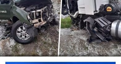 CHOQUE FRONTAL EN LA RUTA 33 DEJÓ TRES MILITARES HERIDOS
