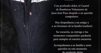 La Asociación de Bomberos Voluntarios de Juan José Paso – Cuartel 257 participa con profundo pesar del fallecimiento de nuestro compañero y amigo, Ayudante de Primera Merlo Juan Carlos.