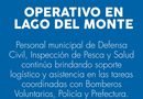 SINIESTRO EN LAGO DEL MONTE: OPERATIVO DE BÚSQUEDA Y ASISTENCIA