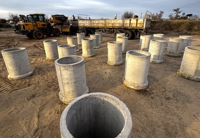 EL MUNICIPIO ADQUIRIÓ 60 TUBOS DE HORMIGÓN PARA NUEVOS DESAGÜES PLUVIALES