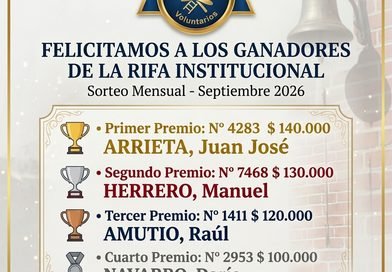 Comunicado de prensa: Bomberos Voluntarios Tres Lomas