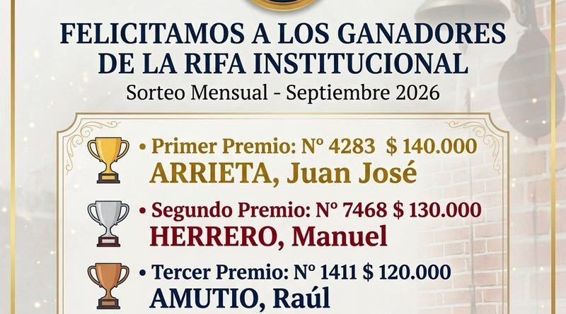Comunicado de prensa: Bomberos Voluntarios Tres Lomas